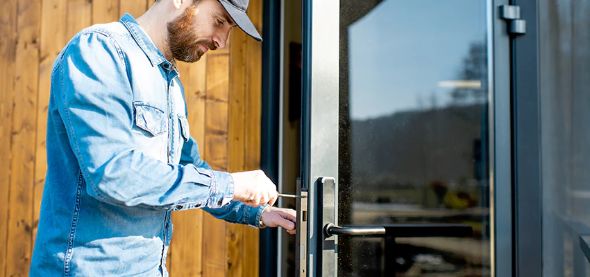 Frameless Glass Storefront Door Locks Replacement in Cerritos, CA